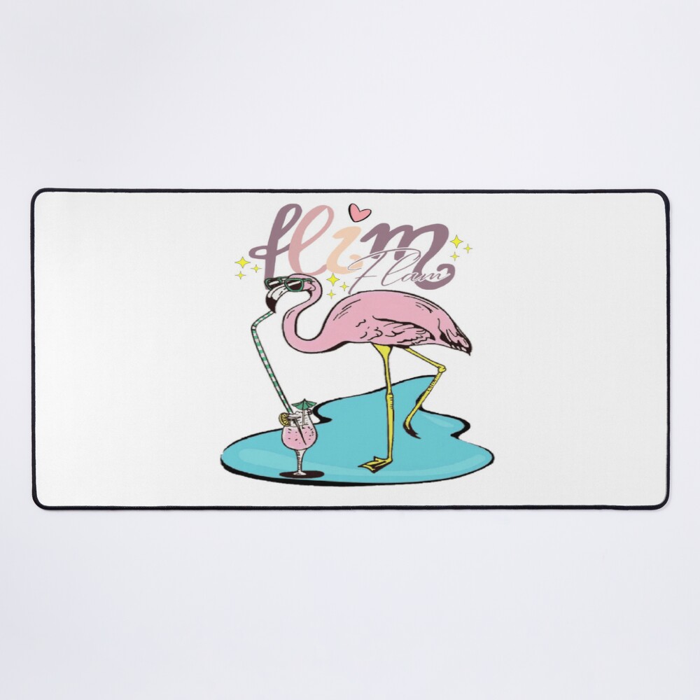 Flim Flam With Funny Flamingo Mouse Pad Official Cow Anime Merch