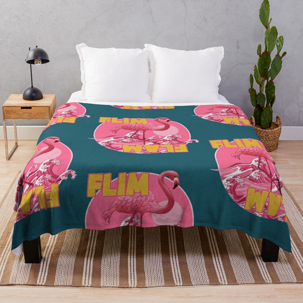 Best Selling Flim Flam Flamingo Throw Blanket - Flim Flam Merchandise