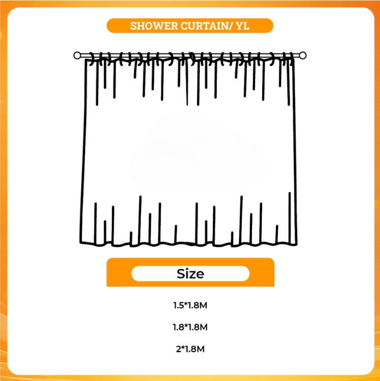 3D shower curtain - Flim Flam Shop